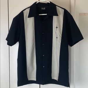 Steady Retro Style Bowling Shirt - Size Medium Men
